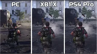 The Division 2 | PC VS Xbox One X VS PS4 Pro | 4K Grpahics Comparison
