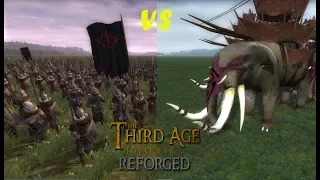 Third Age: Total War (Reforged) - ORC BAND vs MUMAKIL