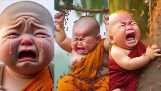 so cute little monk 💐🥰 entertainment videos cartoon video