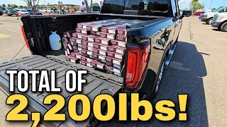 Overloading our 1/2 Ton! 2023 GMC Denali 1500. 750lbs OVER Max Payload capacity!