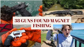 38 Guns Found Magnet Fishing in Detroit and Other Areas