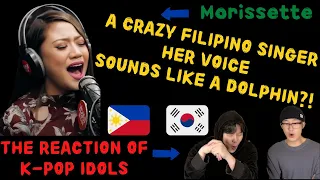Korean Singer Surprised by Filipino Singer [Morissette Amon]