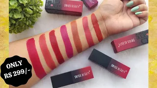 NEW * SWISS BEAUTY HD MATTE LIPSTICK || HUDA BEAUTY DUPES