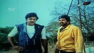 Ambarish Saves Shankar Nag  Life | Anthintha Gandu Nanalla Kannada Movie Action Scene