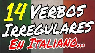 Los 14 verbos irregulares más comunes en italiano 🇮🇹 🇮🇹 ... con ejemplos!