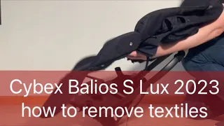 Cybex Balios S Lux 2023: How to Remove / Mount the Fabrics