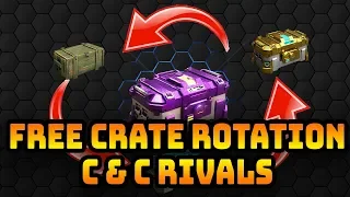 How many cards/credits can you earn as a level 60 FREE TO PLAY Player | C&C Rivals Crate Rotations