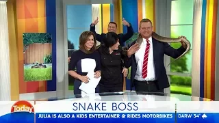 Snake Boss Julia Baker - Karl Stefanovic
