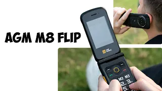 Раскладушка AGM M8 Flip первый обзор на русском