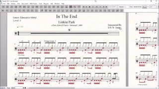 Drum Score World (Sample) - Linkin Park - In The End