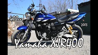 Test ride and review of Yamaha XJR400 Motorcycle. 2003 year.