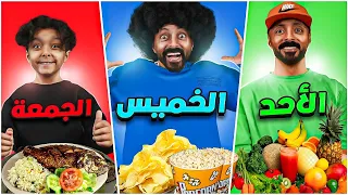 أيام الاسبوع تحدد مشترياتنا 😋 من السوبر ماركت 🛒 لايفوتكم يوم الخميس كرشونه جاب العيد 🤣