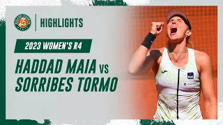 Haddad Maia vs Sorribes Tormo Round 4 Highlights | Roland-Garros 2023