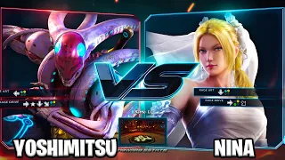 YOSHIMITSU VS NINA TEKKEN 7 VS  BATTLE CHALLENGE IN PS5