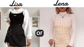 LISA OR LENA💕 [ Fashion styles & outfit choices] Which would you rather