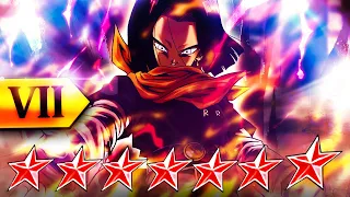 ZENKAI 7 14 STAR 1400% PURPLE ANDROID 17 TANKS ON COVER CHANGE BUT THATS IT!! (Dragon Ball Legends)