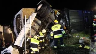 LKW Unfall auf der S16 auf Höhe Bings