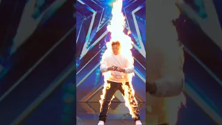 Thomas Vu brings the HEAT with his fiery Rubik's Cube stunt | Auditions | AGT 2023 |#shorts #talent