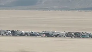 Burning Man attendees trying to leave after rain trapped them for days