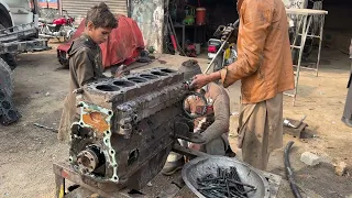 Engine Restoration with Basic Tools || Young talented mechanics showcase their exceptional skills