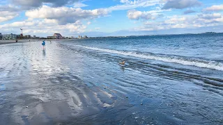 Apple iPhone 13 Pro Max ProRes 422 HQ Filmic Pro app wide camera lens Revere Beach walking tour