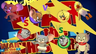 Tom and Jerry in War of the Whiskers | Jerry VS Nibbles VS Duckling VS Tyke