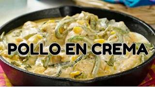 Pollo en Crema de Chile Poblano