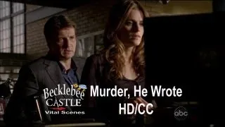 Castle 5x04  "Murder, He Wrote"  Beckett's  Weekend Trip with Her Boyfriend (HD/CC)