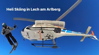 Heli Skiing in Lech am Arlberg. Freeride im Pulverschnee mit Kaiserwetter