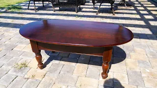 Furniture Restoration -Restoring a Cherry Coffee Table