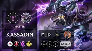 Kassadin Mid vs Qiyana - KR Master Patch 9.21