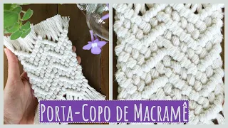 Porta-Copo de Macramê Tutorial passo a passo