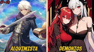 Fue DESTERRADO por ser un DEBIL Alquimista pero es ADOPTADO por la Reina Demonio (1-2)🔥Resumen Manga