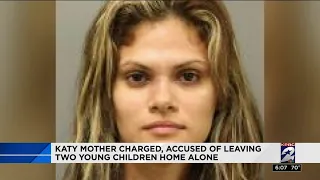 Katy mother charged, accused of leaving two young children home alone