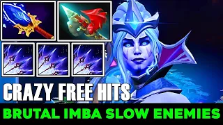 BRUTAL IMBA Slow Enemies [ Drow Ranger ] Arrows with Scepter + Free Hit Crazy Damage - Dota 2