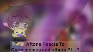 Past Aftons reacts to future selves{AU}Pt1-?}{Chris and others}Creds in desc