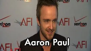 Actor Aaron Paul on BREAKING BAD at the AFI Awards