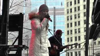 Jacquie Lee performs (acoustic) cover of "Pretty Hurts in Chicago for Radio Disney Nov 22, 2014