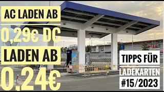 AC laden ab 0,29€ DC laden ab 0,24€ Tipps für Ladekarten und Ladetarife für E-Autos 15 2023