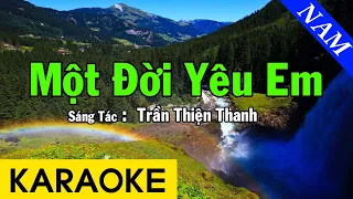 Karaoke Một Đời Yêu Em Tone Nam Nhạc Sống - Beat Chuẩn