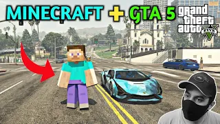 HOW TO INSTALL MINECRAFT STEVE IN GTA 5  ( NO ADDON PEDS REQUIRED !!! )