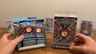 2019-20 PANINI CHRONICLES BASKETBALL RETAIL OPENING!! 1 HANGER AND 3 VALUES!! MONSTER GREEN ROOKIE!!