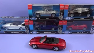 Unboxing a few miniature welly cars in 1/24 scale