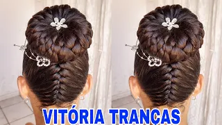 PEINADO ELEGANTE/COQUE FÁCIL DE REALIZAR ❤️😍🌹