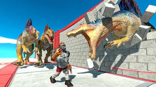 Only Fast Runners Will Escape Spinosaurus - Animal Revolt Battle Simulator