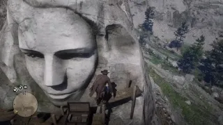 RDR2 - Face on a Rock