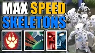 650 Speed Skeleton push Army [Mortal Strike + Shapeshift] Dota 2 Ability Draft