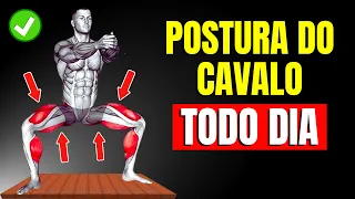 O que acontece com seu corpo quando você faz a Postura do Cavalo / Agachamento | CORPO HIPERTROFIADO