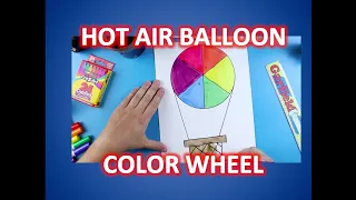 How to Draw a HOT AIR BALLOON COLOR WHEEL