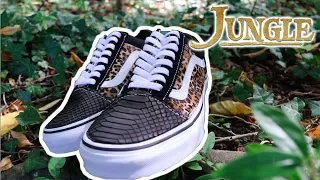 CUSTOM 'JUNGLE' VANS WITH PYTHON SKIN!